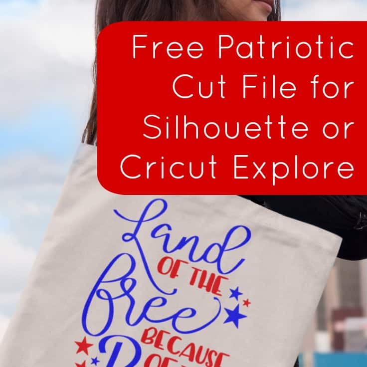 Free Patriotic SVG Cut File for Silhouette Cameo or Cricut Explore - Memorial Day, Labor Day, July 4th - by cuttingforbusiness.com