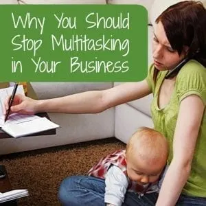 Why You Should Stop Multitasking in Your Craft Business - Great for Silhouette Cameo and Cricut Explore small business owners! By cuttingforbusiness.com.