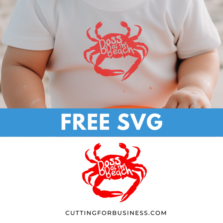 Free Beach SVG – Boss of the Beach