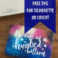 Free Galaxy, Space, Stars Themed SVG Cut File for Silhouette Cameo or Cricut Explore - by cuttingforbusiness.com