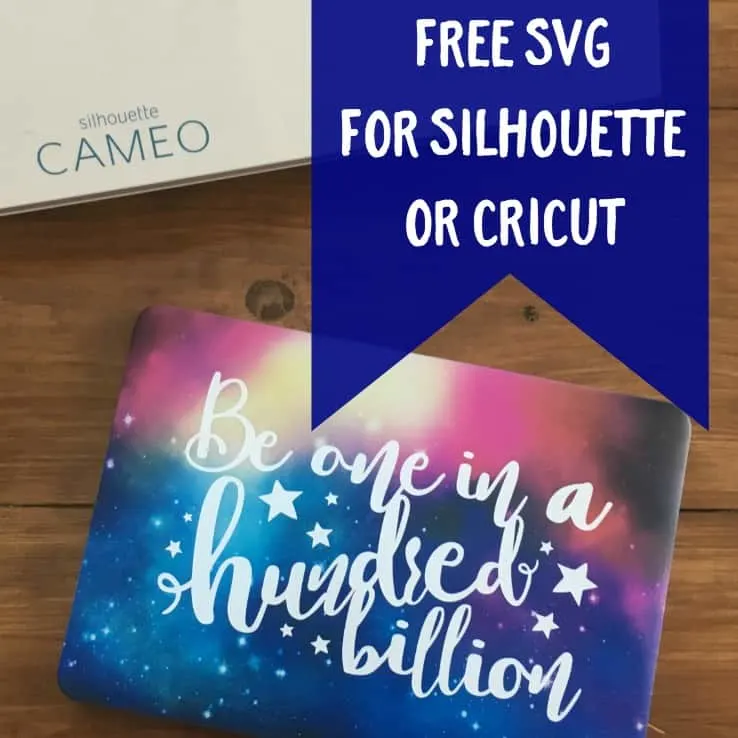 Free Galaxy, Space, Stars Themed SVG Cut File for Silhouette Cameo or Cricut Explore - by cuttingforbusiness.com