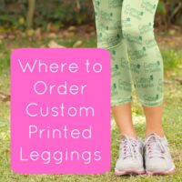 Where to Order Custom Printed Leggings - Great for Silhouette Cameo and Cricut Explore Business Owners - by cuttingforbusiness.com