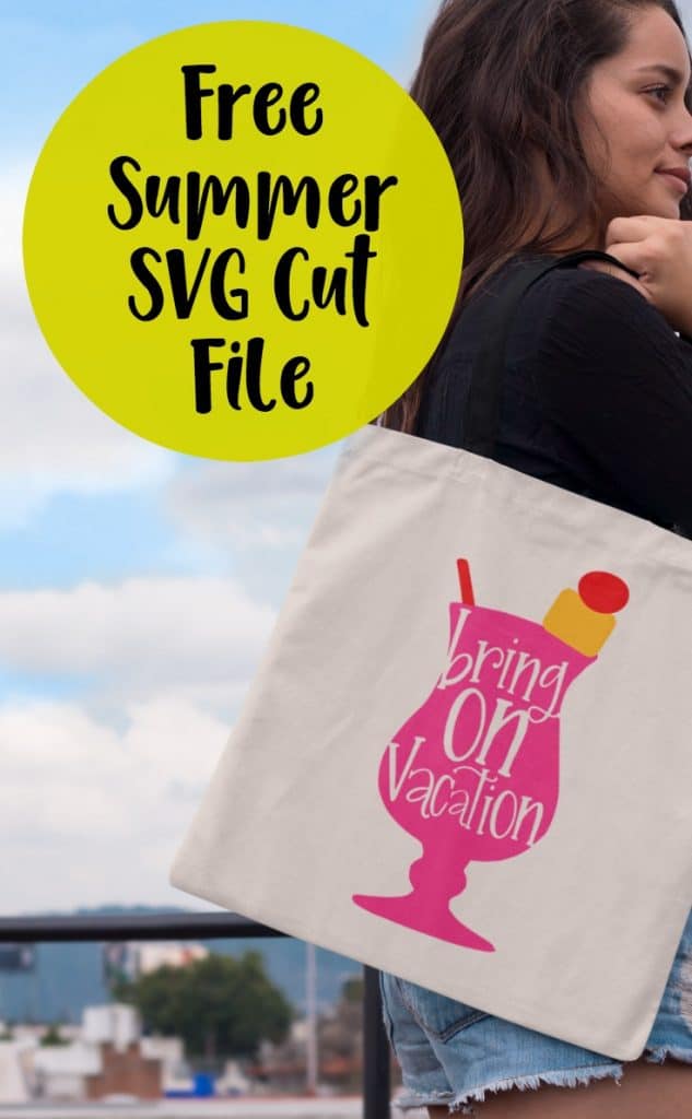 Free Bring on Vacation SVG Cut File for Silhouette Cameo or Cricut Explore - by cuttingforbusiness.com