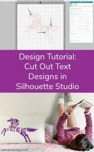 Design Tutorial: Text Cut Out Designs in Silhouette Studio - by cuttingforbusiness.com