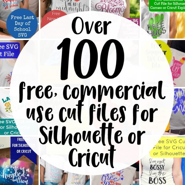 100 Commercial Use Cut Files For Silhouette Or Cricut Cutting For Business
