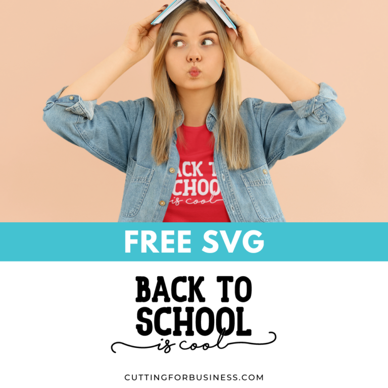 Free Back to School is Cool SVG