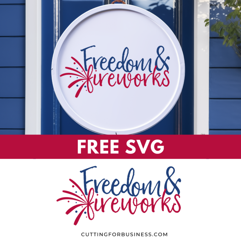 Free July 4 SVG – Freedom & Fireworks