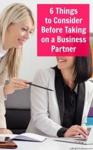 6 Things to Consider Before Going into Business with a Partner - Great for Silhouette Cameo or Cricut Explore small business - by cuttingforbusiness.com
