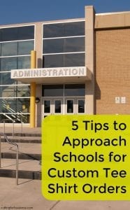 5 Tips to Approach Schools for Custom Tee Shirt Orders with your Silhouette Cameo or Cricut Explore - by cuttingforbusiness.com