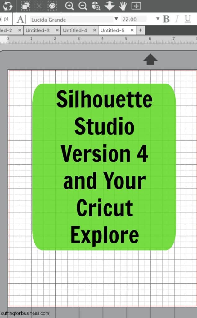 Silhouette Studio Version 4 + Cricut Explore = A Good Match! - by cuttingforbusiness.com