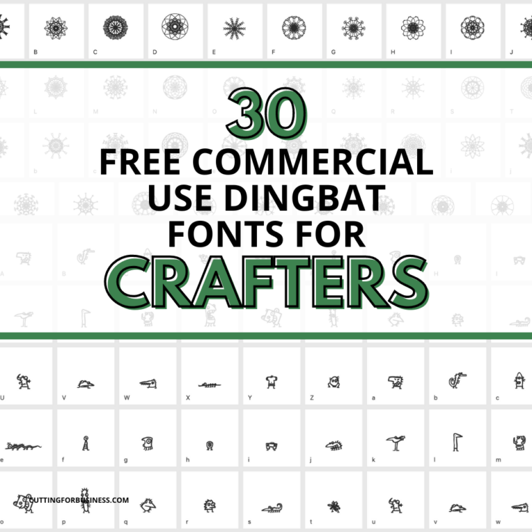 30 Free Commercial Use Dingbat Fonts for Crafters