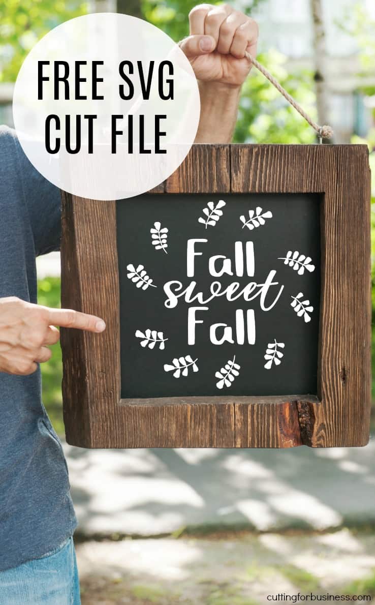 Free 'Fall Sweet Fall' Wreath SVG Cut File for Silhouette ...