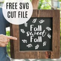 Free 'Fall Sweet Fall' Wreath SVG Cut File for Silhouette Cameo, Curio, Mint, Cricut, Maker - by cuttingforbusiness.com