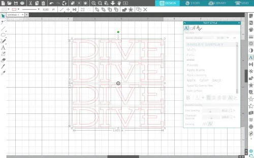 Design with Me: Two Color Repeating Text Designs for Silhouette Cameo, Curio, Mint, Cricut Explore, Maker - by cuttingforbusiness.com