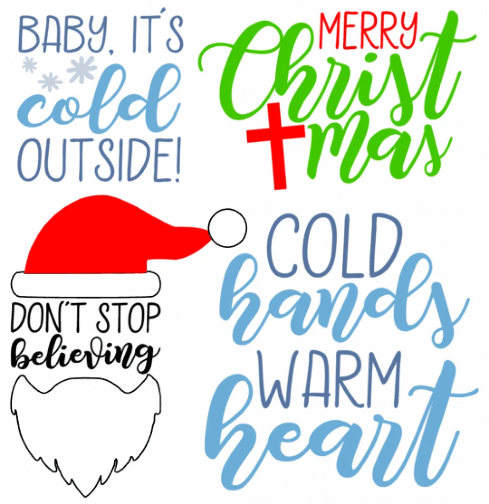 Free Commercial Use Cut Files - Christmas - Holiday - Winter - by cuttingforbusiness.com
