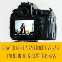 How to Host a Facebook Live Sale Event in Your Craft Business - Silhouette Cameo - Cricut Explore Maker - cuttingforbusiness.com