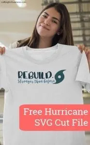 Free Hurricane Relief SVG Cut File - Harvey, Irma, and More - by cuttingforbusiness.com