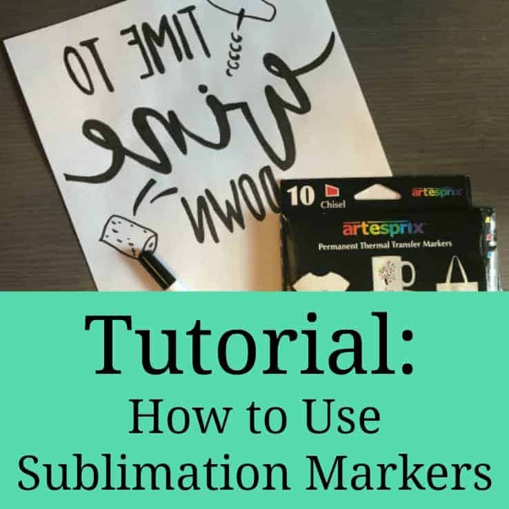 Tutorial: How to Use Sublimation Markers - No sublimation printer needed! - by cuttingforbusiness.com
