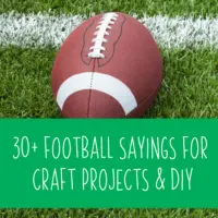 30+ Football Sayings for Silhouette Cameo or Portrait or Cricut Explore, Maker, or Joy Crafters - by cuttingforbusiness.com.