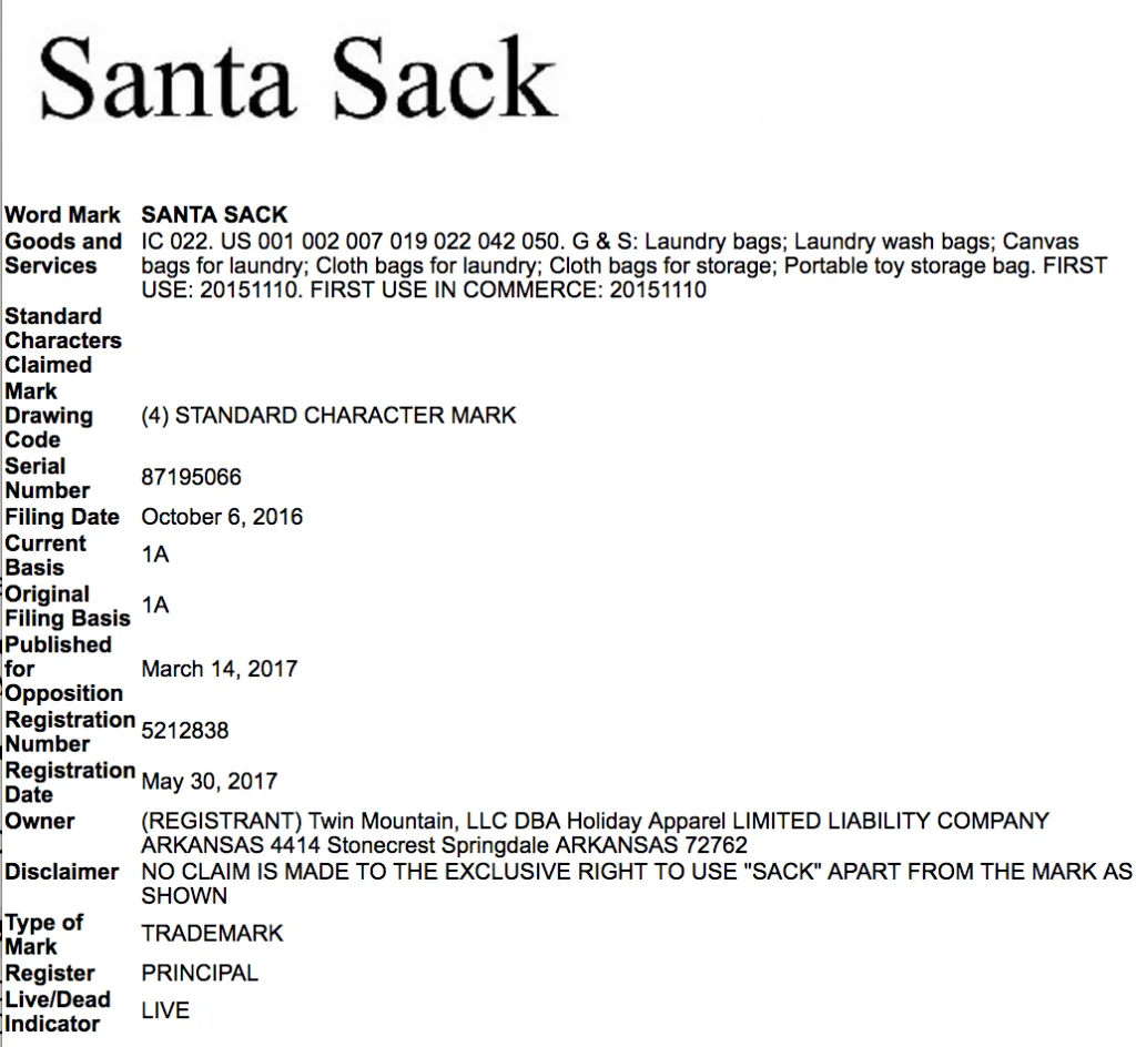 News: 'Santa Sack' Christmas Trademark Approved & Alternate Word Suggestions - A must read for Silhouette Cameo and Cricut Explore or Maker crafters - by cuttingforbusiness.com