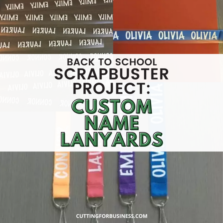 Scrapbuster Project: Heat Transfer Vinyl Lanyards