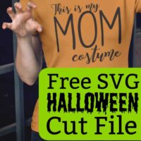 Free Halloween 'This is My MOM Costume' SVG Cut File for Silhouette Cameo or Cricut Explore or Maker - by cuttingforbusiness.com