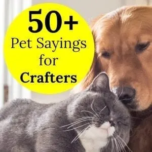 50+ Dog and Cat Sayings for Crafters - Pet - Pets - Great for Silhouette Cameo and Cricut Explore or Maker small business owners - by cuttingforbusiness.com