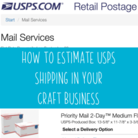 How to Estimate USPS Shipping in Your Craft Business - Silhouette Cameo, Curio, Mint or Cricut Explore, Maker, or Joy Small Business Owners - by cuttingforbusiness.com
