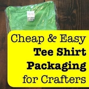 Cheap Tee Shirt Packaging for Silhouette Cameo and Cricut Explore or Maker Crafters + How to Fold a Shirt - by cuttingforbusiness.com