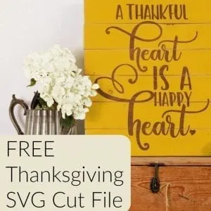 Free Thankful Heart Thanksgiving SVG Cut File for Silhouette Cameo or Cricut Explore or Maker - by cuttingforbusiness.com
