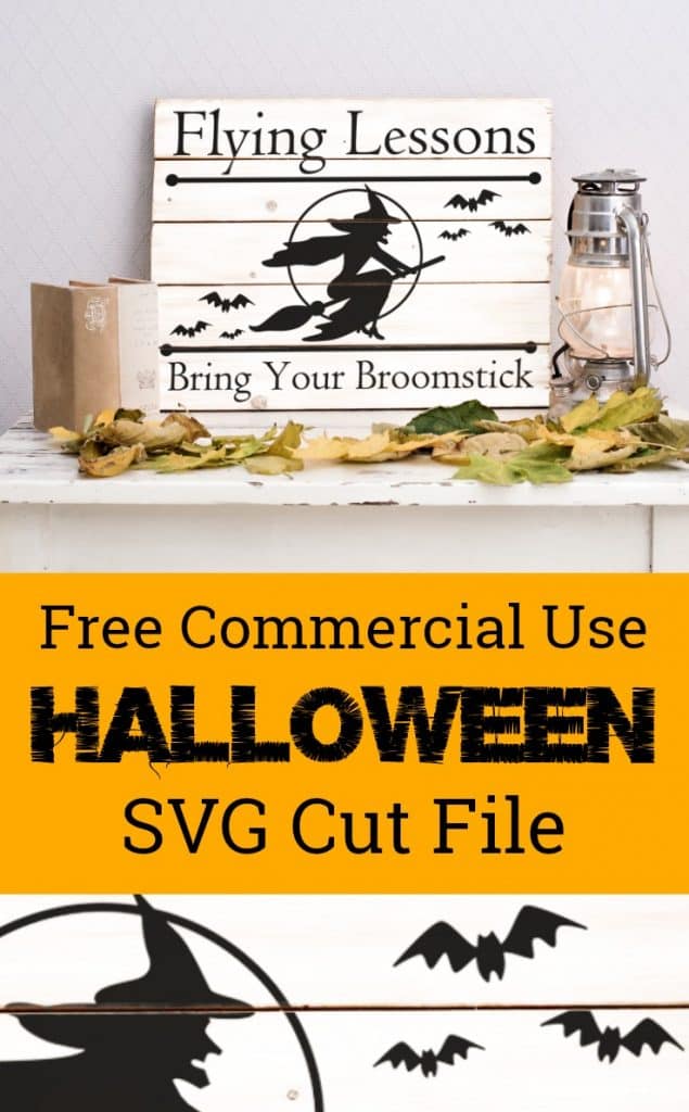 Free Halloween Witch SVG Cut File for Silhouette Cameo or Cricut Explore or Maker - by cuttingforbusiness.com