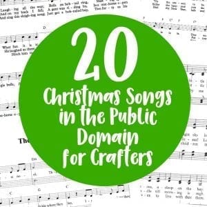 20 Christmas Songs in the Public Domain for Crafters to Use - Great for Silhouette Cameo, Curio, Mint, Cricut Explore, or Maker small business owners - by cuttingforbusiness.com