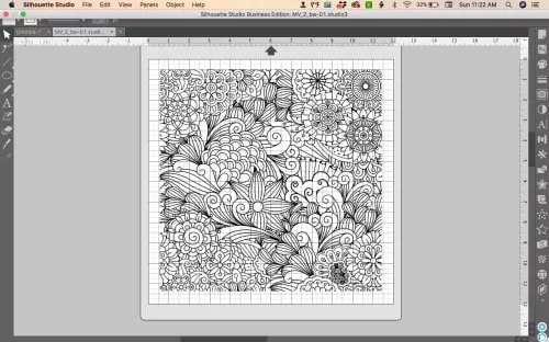 Tutorial: How to Create Faux Zentangle Cut Files in Silhouette Studio for Cameo, Curio, Portrait, Mint - by cuttingforbusiness.com