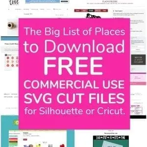 Where to download free commercial use cut files for Silhouette Cameo, Curio, Mint, Portrait, Cricut Explore, or Maker - by cuttingforbusiness.com