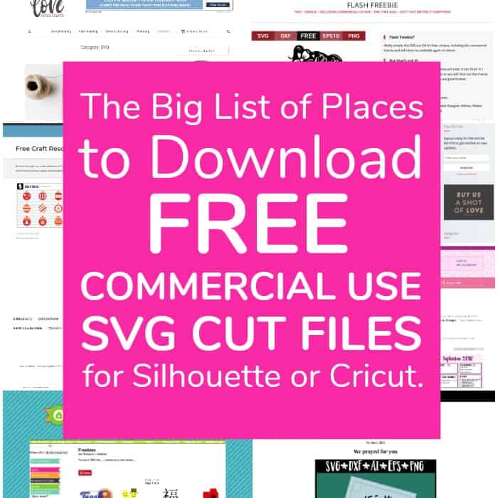 Download Free The Big List Of Places To Download Free Commercial Use Svg Cut SVG DXF Cut File