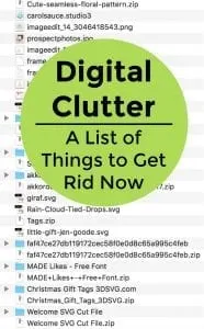 Digital Clutter: 9 Things to Get Rid of Now in Your Silhouette Portrait or Cameo and Cricut Explore or Maker small business - by cuttingforbusiness.com