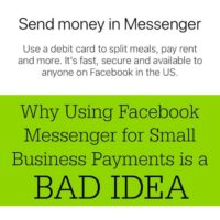 Why Using Facebook Messenger Payments in Your Craft Business is a Bad Idea for Silhouette Cameo or Cricut Explore or Maker Crafters - by cuttingforbusiness.com