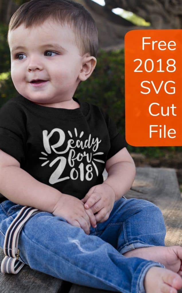 Free New Year 'Ready for 2018' SVG Cut File for Silhouette Cameo or Cricut Explore or Maker - by cuttingforbusiness.com