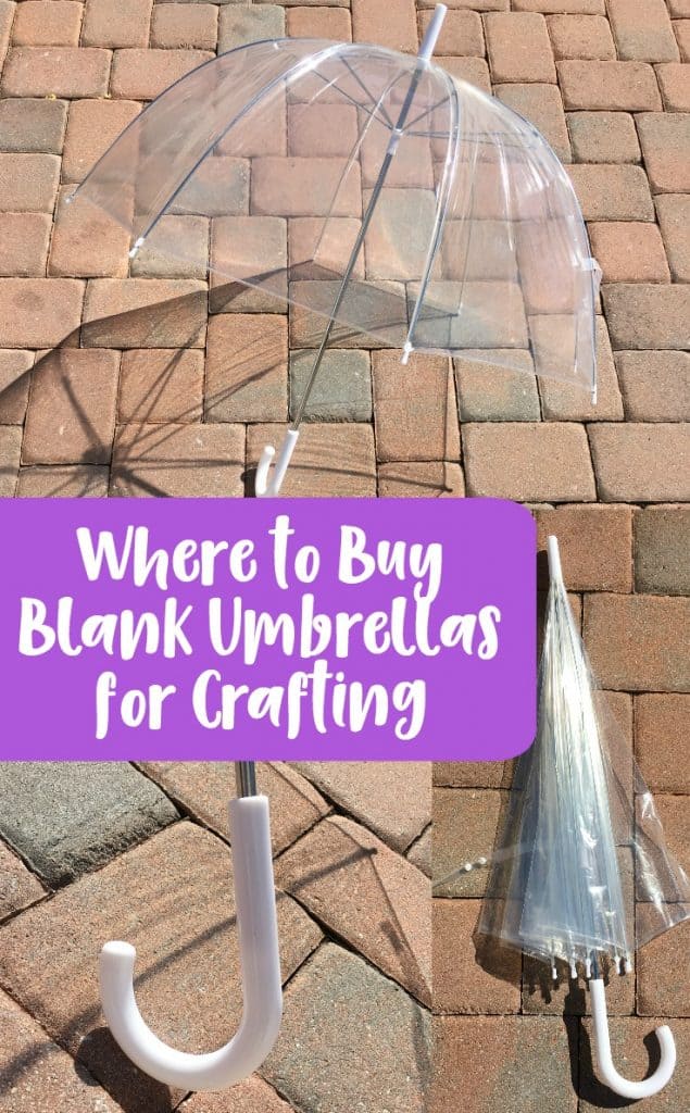 Supplier Spotlight: Where to Buy Blank Umbrellas for Silhouette Portrait and Cameo or Cricut Explore and Maker Crafting - by cuttingforbusiness.com