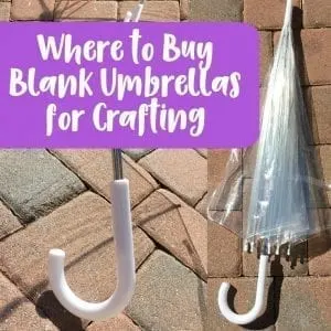 Supplier Spotlight: Where to Buy Blank Umbrellas for Silhouette Portrait and Cameo or Cricut Explore and Maker Crafting - by cuttingforbusiness.com