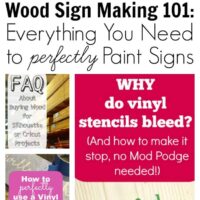 Wood Sign Making 101 - Everything You Need to Perfectly Paint Signs with Your Silhouette Portrait or Cameo and Cricut Explore or Maker - by cuttingforbusiness.com