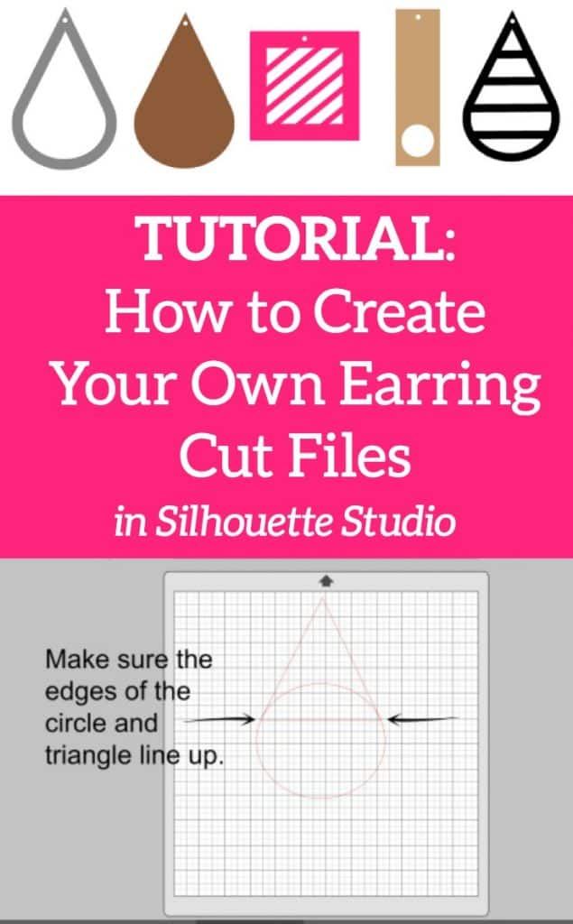 DIY Design Tutorial: 5 Types of Faux Leather Earring Cut Files in Silhouette Studio for Cameo, Portrait, or Curio - By cuttingforbusiness.com