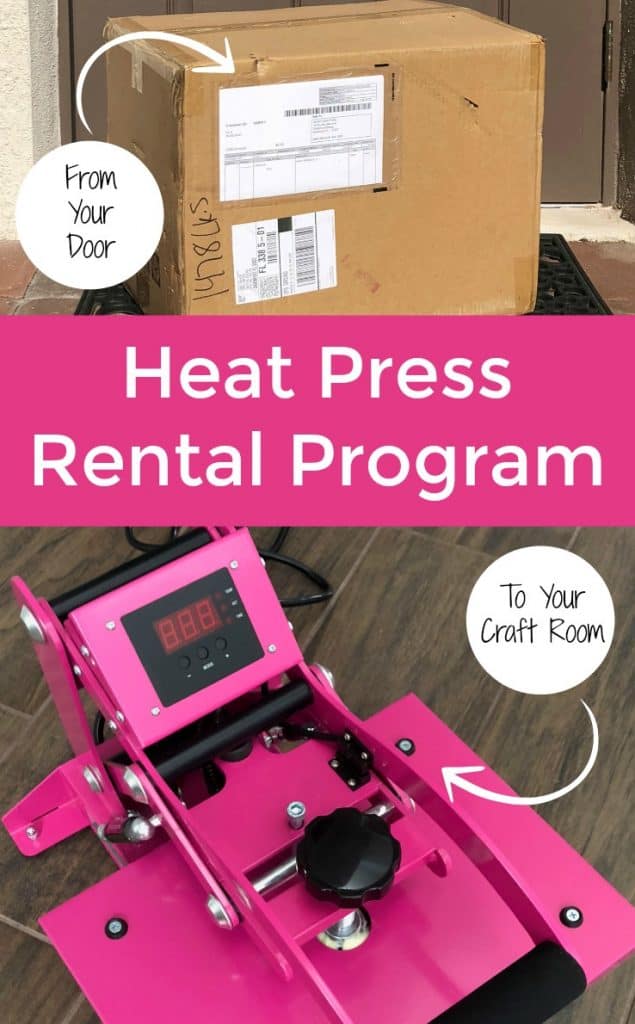 Review: Heat Press Rental Program by Happy Crafters for Silhouette Portrait, Cameo, Curio and Cricut Explore or Maker crafters - by cuttingforbusiness.com