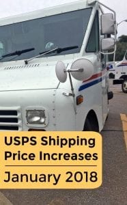 USPS Price Increases - January 2018 - A must read for Silhouette Cameo, Portrait, Curio, Mint and Cricut Explore or Maker small business owners - by cuttingforbusiness.com