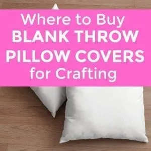 Where to Buy Blank Throw Pillow Covers for Silhouette Portrait or Cameo and Cricut Explore or Maker Crafting - by cuttingforbusiness.com