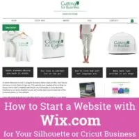 Free eBook: How to Start a Wix Website for Your Silhouette Cameo or Portrait or Cricut Explore or Maker Business - by cuttingforbusiness.com
