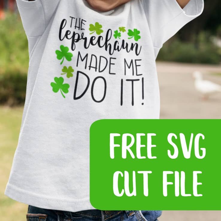 Free St. Patrick's Day SVG Cut File for Silhouette Portrait or Cameo and Cricut Explore or Maker - by cuttingforbusiness.com