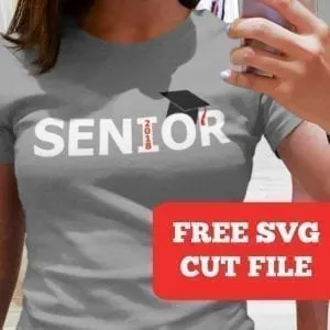 Free 'Senior 2018' Graduation SVG Cut File for Silhouette Portrait or Cameo and Cricut Explore or Maker - by cuttingforbusiness.com