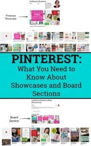 Pinterest: What You Need to Know About Showcases and Board Sections for Your Silhouette or Cricut Small Business - by cuttingforbusiness.com