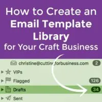 How to Create an Email Template Library to Save Time in Your Silhouette or Cricut Craft Business - by cuttingforbusiness.com